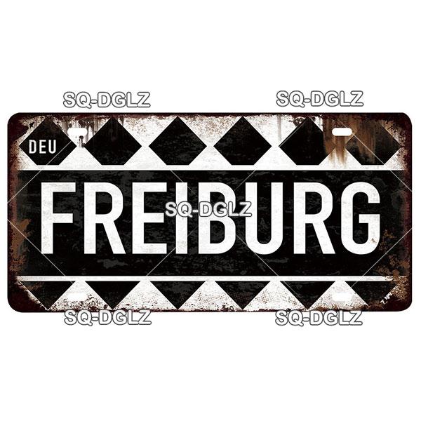 [SQ-DGLZ]Germany City License Plate Metal Sign Vintage Plaque Tin Sign Wall Decor Bar Decor BERLIN Team Flag Poster