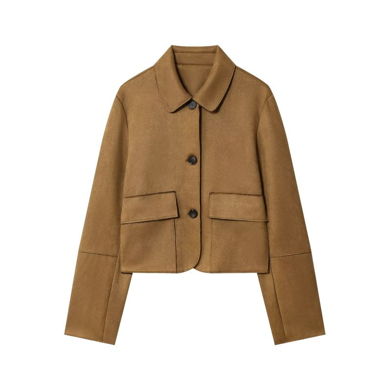 

Araltay Новое поступление Модный стиль Женская одежда Модная универсальная куртка с эффектом замши 4968224 Image color L