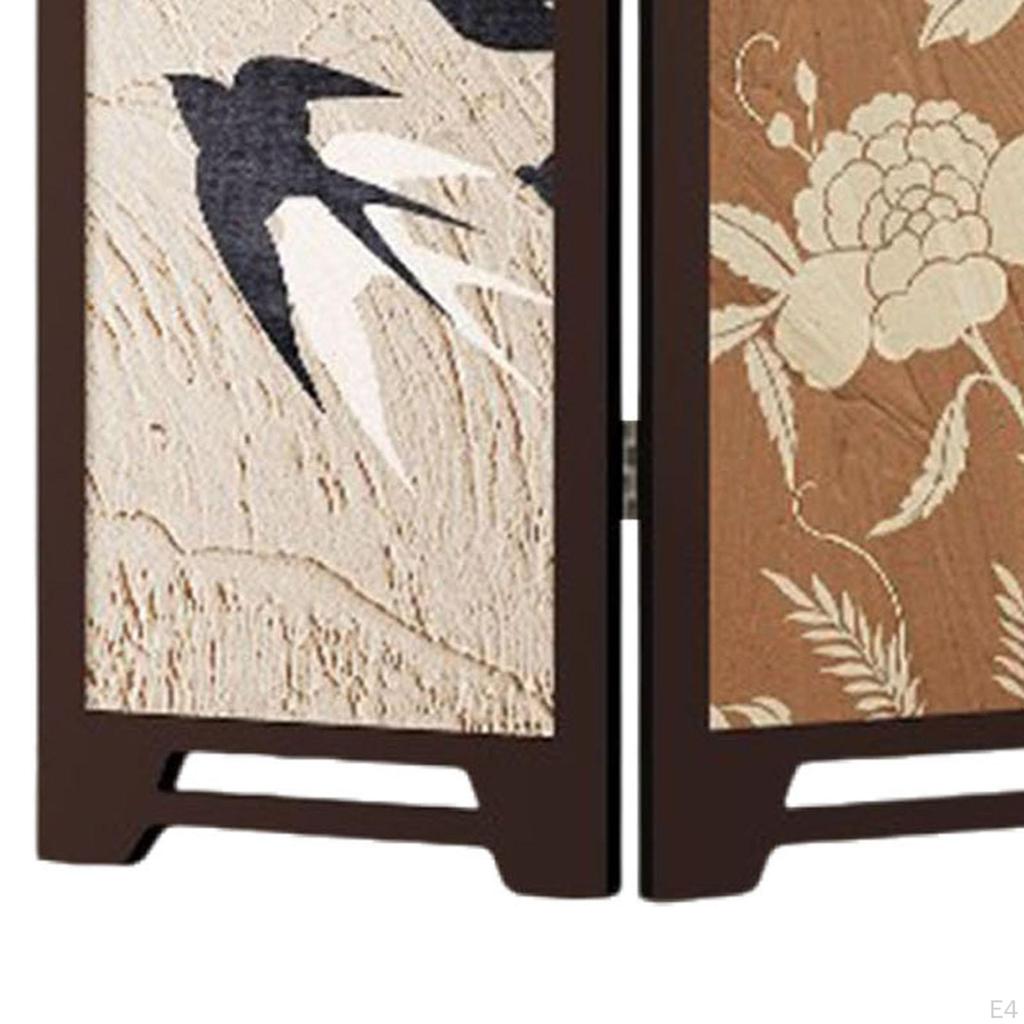 3-delad Mini Dekorativ Rumsavdelare, Traditionell Kinesisk, för Matsal eller Heminredning