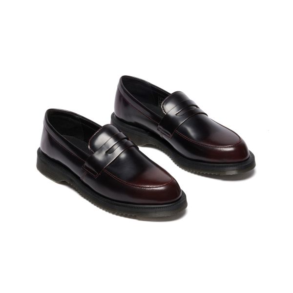 Dr. Martens Temara Leather Vintage Slip-On Loafers Women Loafers Cherry-Red 41360600