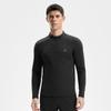 Fila Fitness Dark Pioneer Solid Color Stand Collar Fleece Long Sleeve T-Shirt Men Tops A11M541206FBK