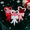 6 Pcs Single Flower Sleeves Paper Love Heart Floral Gift Flower Bouquet Wrapping Box