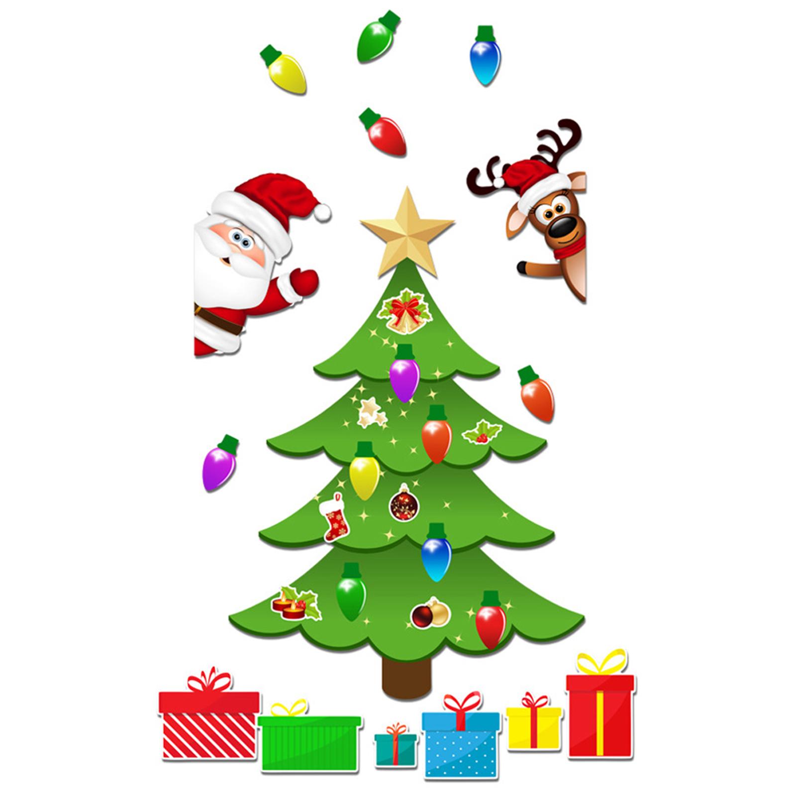 Magnetic Christmas Tree Magnets Christmas Magnets Magnetic Christmas Tree Refrigerator Stickers for Fridge Metal Door Garage