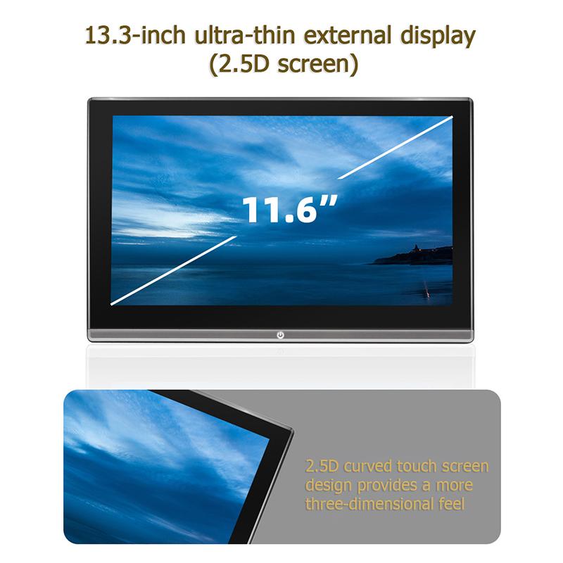 11.6"Headrest Monitor Display lPS Android 12 Tablet Touch Screen For Car Rear Seat PlayerVideo Music FM Bluetooth AirPlay