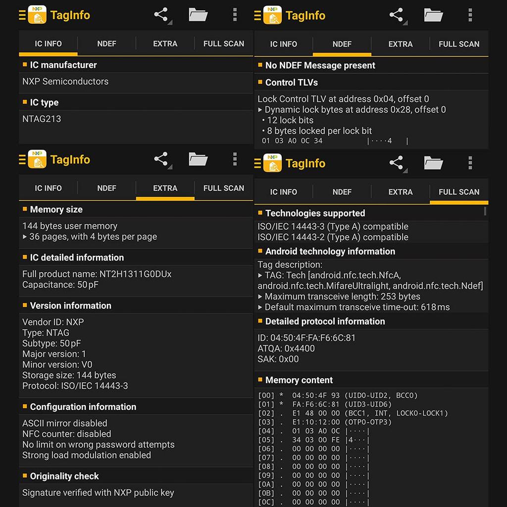 NTAG 213 NFC 25mm 144 Bytes Compatible with All NFC Phones Timeskey NFC 100-Pack Tags/Stickers, Black, Round, (1 Inch), Memory, -