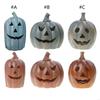 Resin Pumpkin Lantern with Hand-Carved Outdoor Indoor Autumn Festival Decoration Party Supplies X3UC
