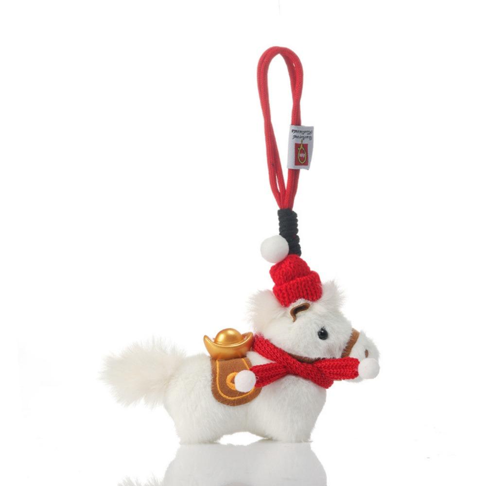 Yuanbao Plush Horse Keychain Mascot Dolls Chinese New Year Gift  Year of Horse