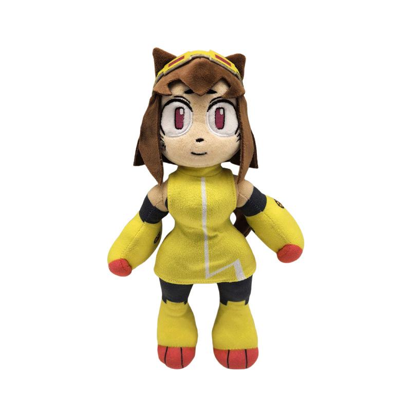 New Anime Gameoverse Plush Cute Game Completion Pink Dinosaur Grey Robot Stuffed Doll Toy Anime Merchandise Plush Toy Gifts