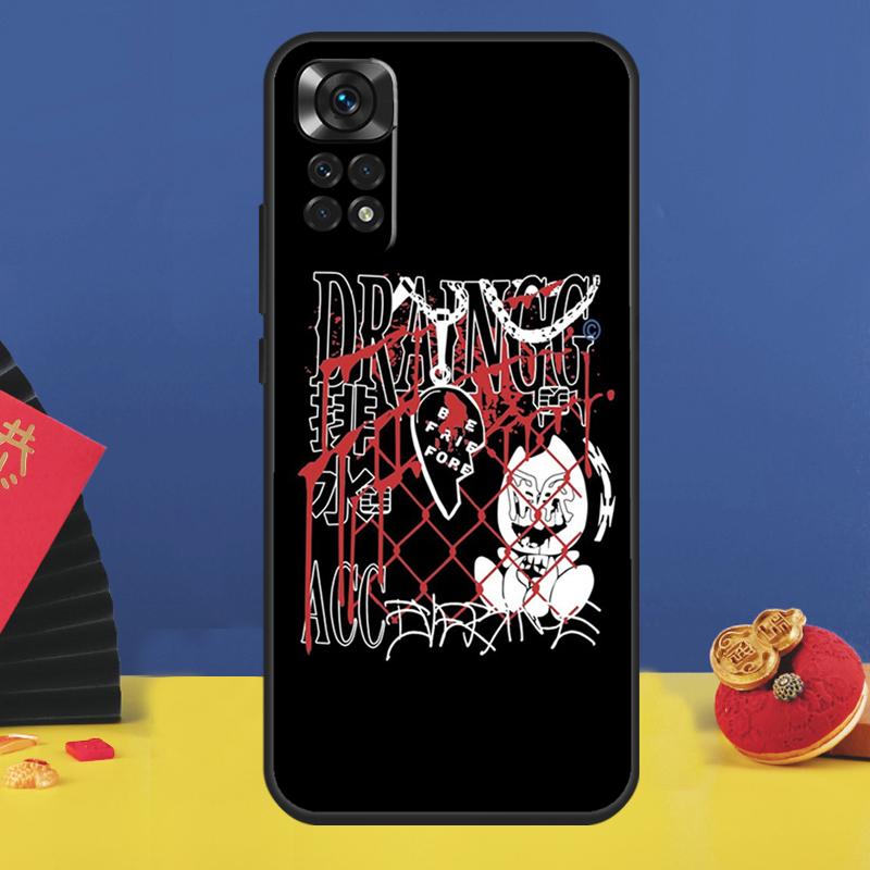 

Drain Gang Phone Case For Xiaomi Redmi Note 11 Pro Note 10 Pro 12 8 9 Pro 9S 10S 11S 12C 9C 10C Funda Redmi Note 10S