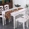 Maple Leaf Table Runner Embroidered Autumn Leaf Table Runner Irregular Rustic Table Runner for Home Farmhouse Dining