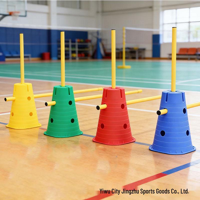Sensory Training Ice Cream & Kindergarten Marker Cones with Hurdles and Holes for Kids' Obstacle Courses
