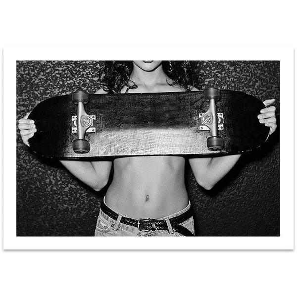 Sexy Women Posters Bad Girl Black and White Print Canvas Paintings Wall Art For Modern Pop Room Home Decoration Pictures Mural