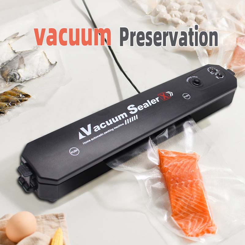 Elektrisk Vakuumforsegling Automatisk ABS Maskin FreshFood Forsegler Kjøkken Husholdningsposeforseglere Mini Matpakkemaskin Husholdnings Varmeforseglingsmaskin