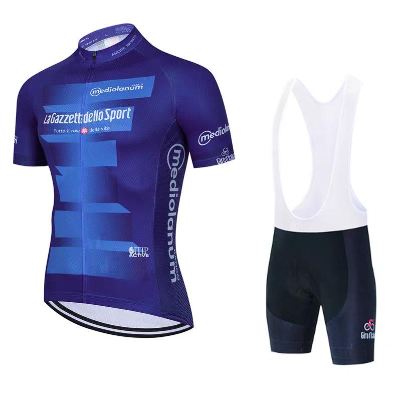 Sykkeltrøye Sommer Kortarmet Hurtigtørkende Pustende Sykkeldresssett Høy Stretch Bib Tettsittende Sportsskjorte