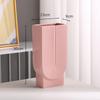Morandi U-shaped Ceramic Vase: Nordic Modern Flower Display Piece for Office, Living Room, or Reception Desk