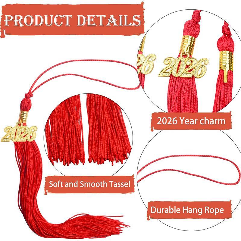 2026 Polyester Alloy Academic Tassel Hanging 10 Colors Pure Color Charm Pendant Diy Crafts Style Student Dress Up Tassel