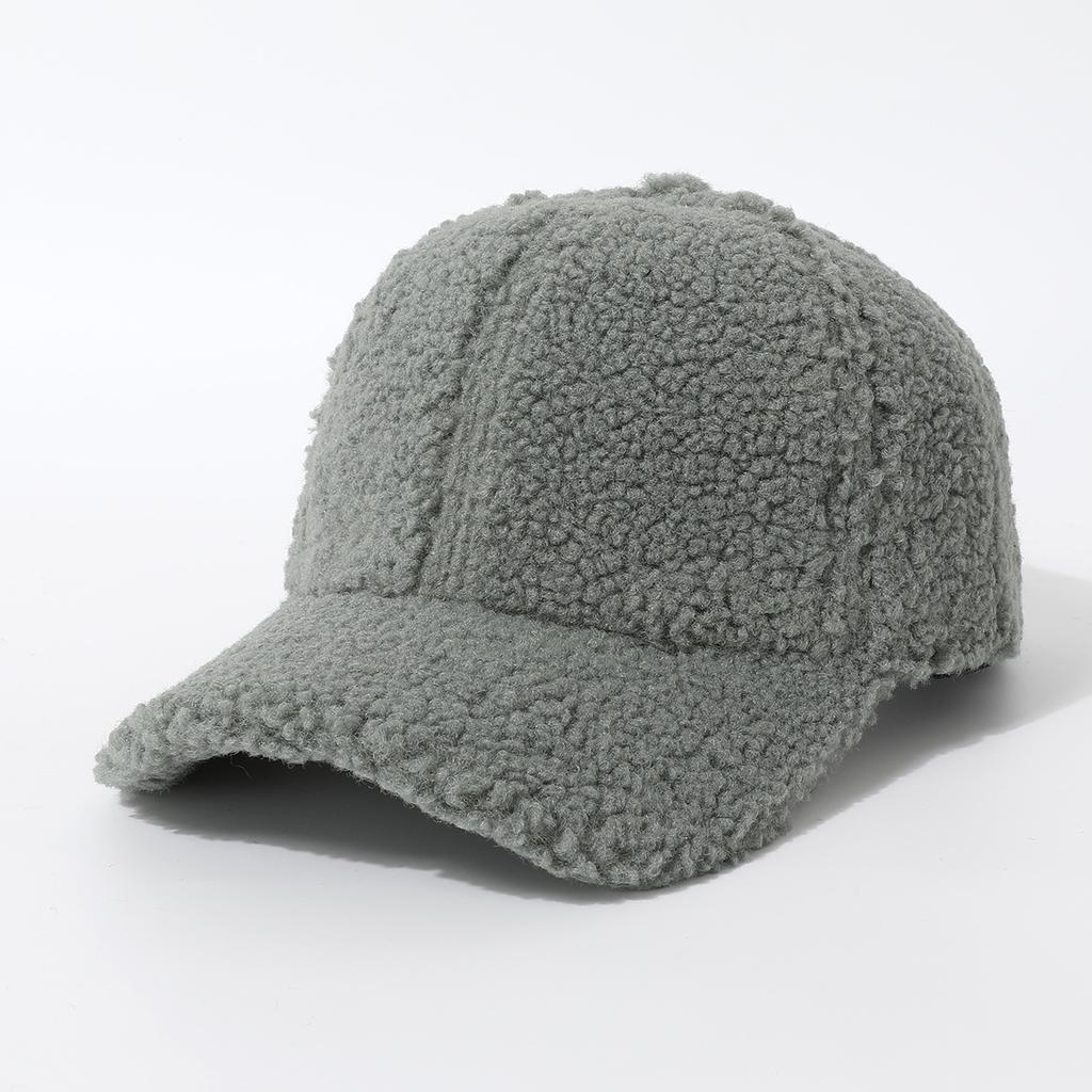 Versatile Foreign Style Warm Baseball Cap Cap Cap Thickened Fluffy Cute Men'S And Women'S Hats