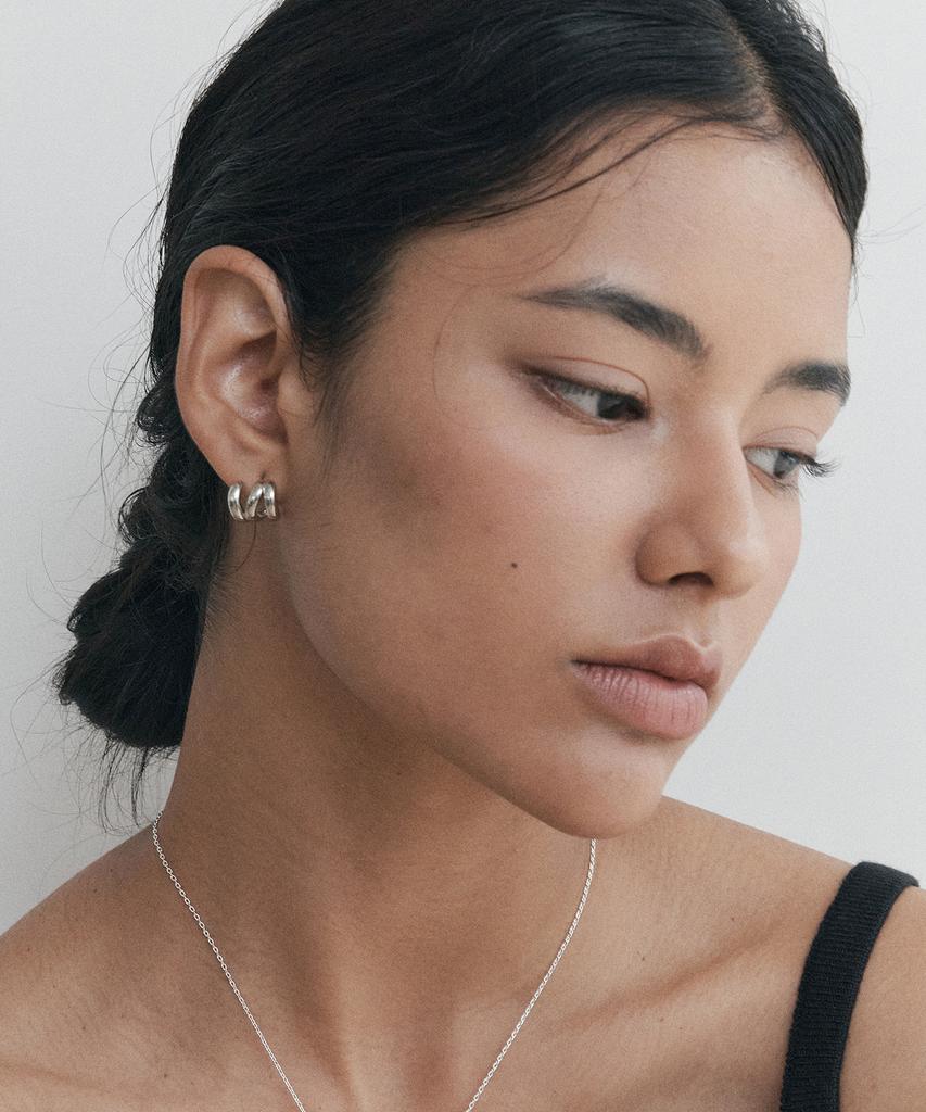 Attica Raw Ring Flow Earrings / Ebs001