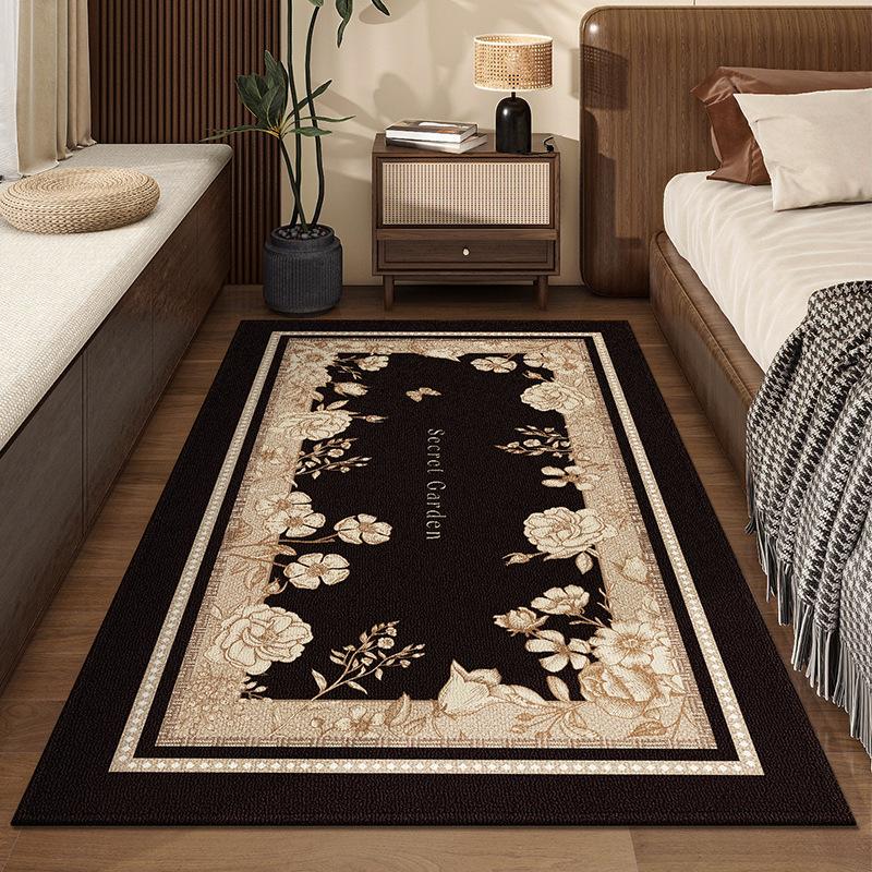 Bedroom Carpet Easy To Maintain Chinese Classical Style Dirt Resistant Carpet Household Bedside Carpet