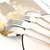 Vintage Gold 24Pcs Dinnerware Set Stainless Steel Tableware Set Knife Fork Spoon Silverware Kitchen Colorful Cutlery Set
