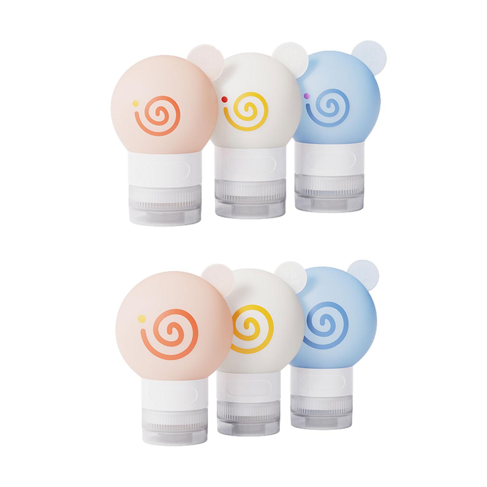 

3Pcs Travel Bottles for Toiletries Travel Size Containers Shampoo Dispenser 8cmx5.1cm