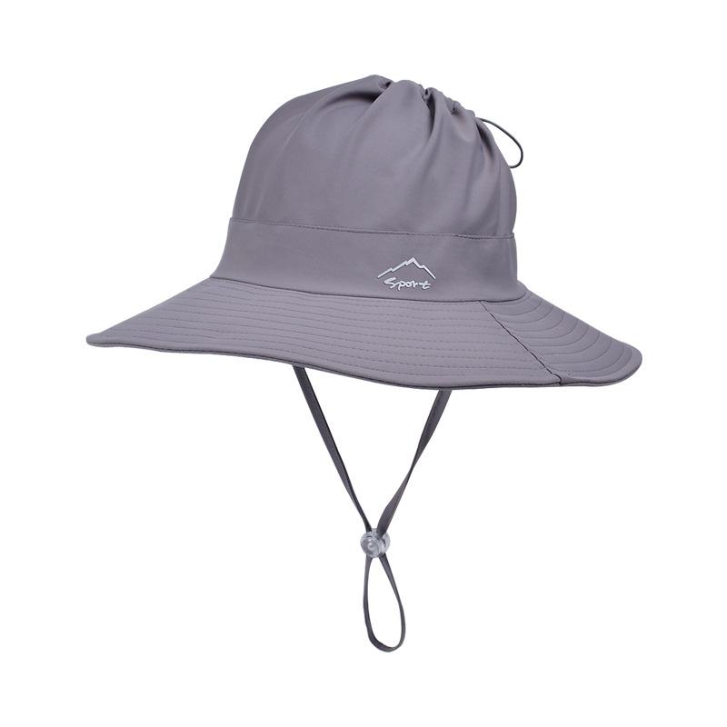 New Summer Ponytail Bucket Hats For Women Outdoor Sunshade Large Brim Cap Lady Climbing Fishing Breathable Empty Top Hat Female