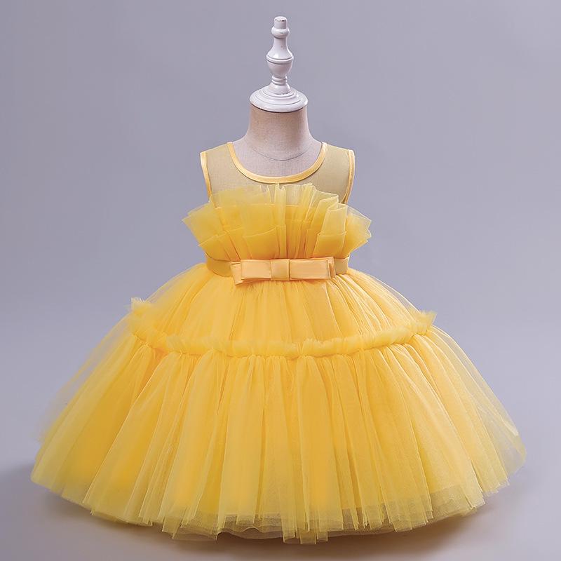 Best-Selling Girl's First Birthday Mesh Princess Party Dress