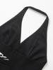2025 Spring Women's Fashion Halter Neck Top - European & American Versatile Style