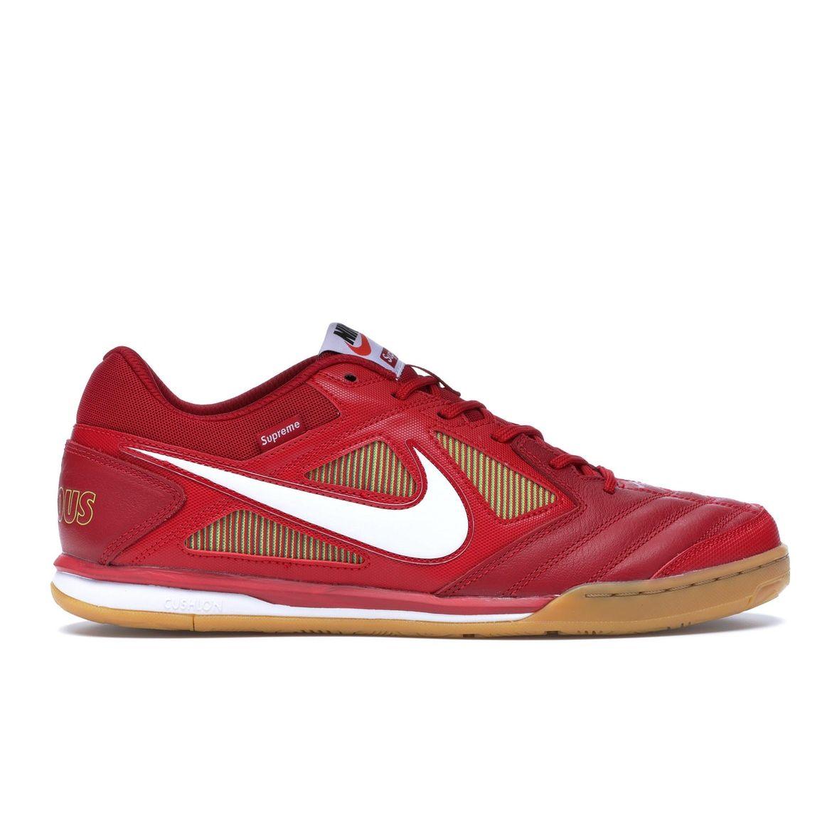 

Кроссовки унисекс Nike Supreme x Gato SB Red Gym-Red White-Cyber-Gum-Light-Brown AR9821-600