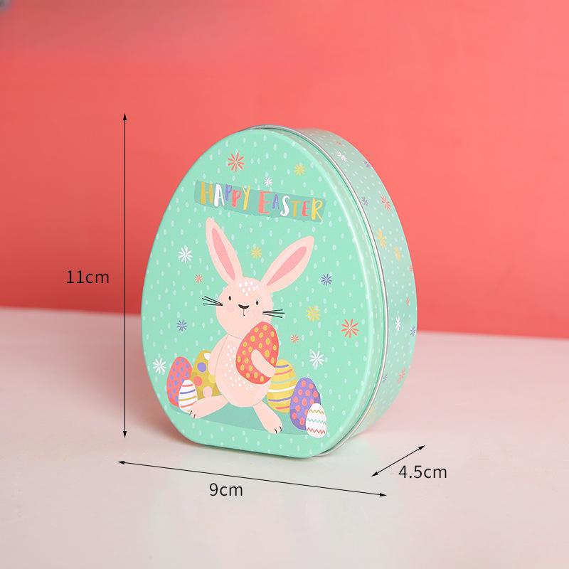 

Подарочная коробка для пасхальной вечеринки, коробка для конфет, яйцо, жесть, праздничная детская подарочная коробка, коробка для хранения
