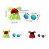 Rock Roll Style Pet Leaky Ear Cap Wig Cap Pet Cosplay Headwear Funny Cat Hat  Party Costume