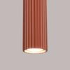 Lampa Wisząca Karbon 1 Gu10 Ochra Czerwona Alu Sollux Sl.1630