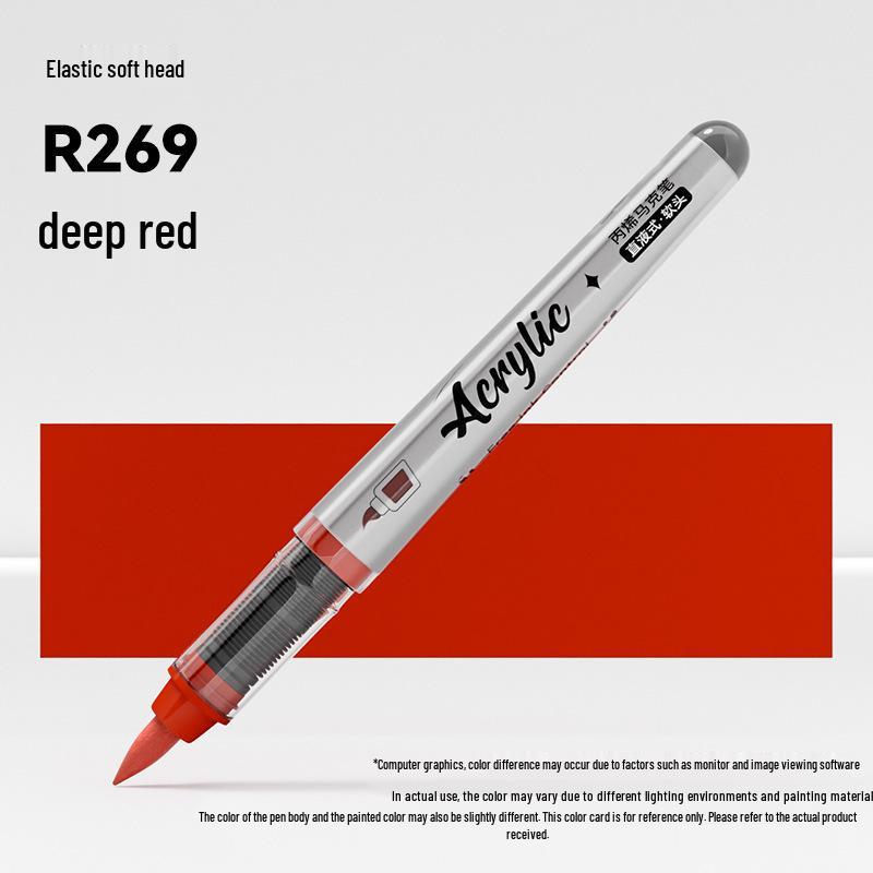 Jinzhi Liquid Acrylic Marker Pen - Soft Tip, Opaque, Large Capacity, Stackable Colors