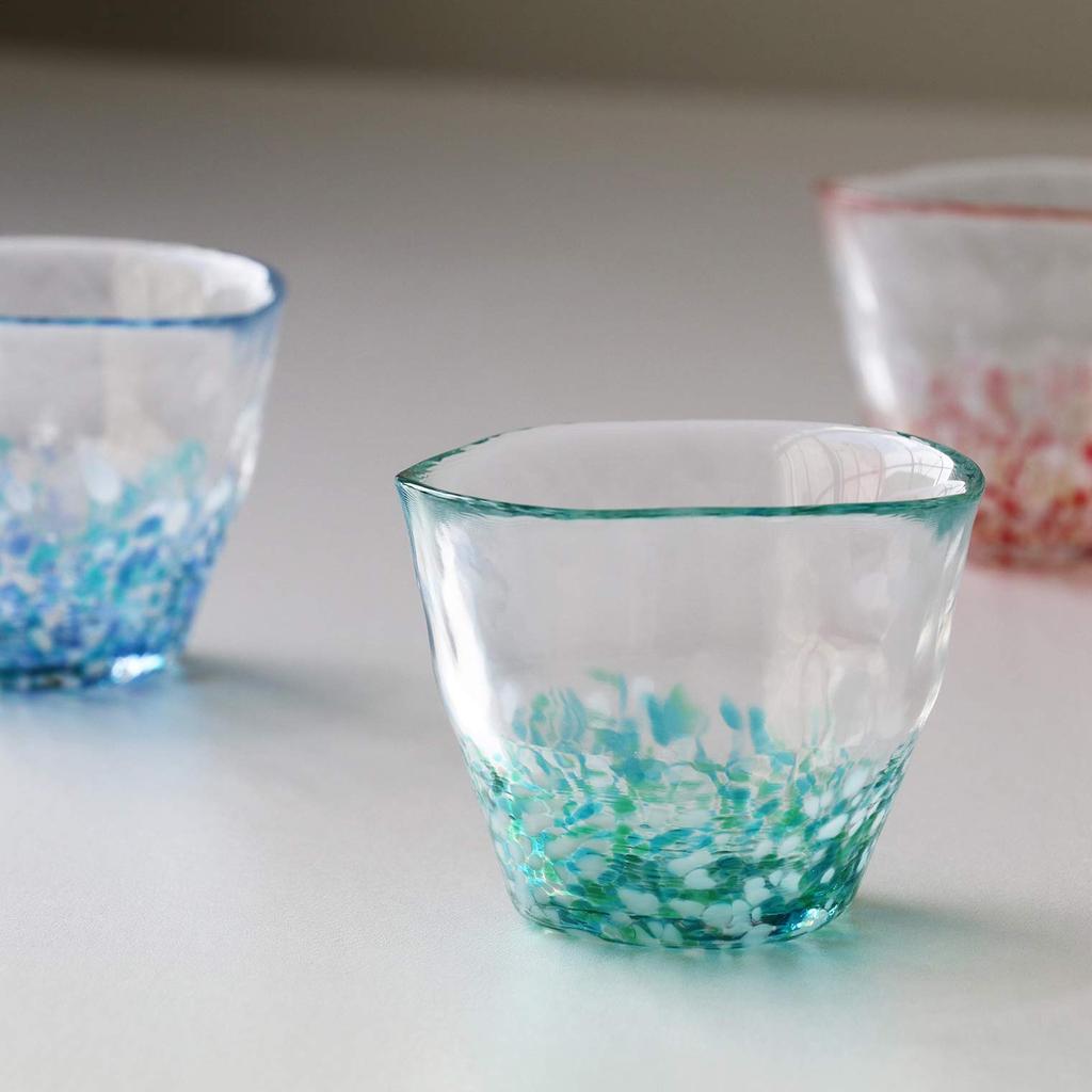 Aderia Tsugaru Mizubasho Flower Made In Gift Highball Stylish Gift for Housewarming Wedding Small Retirement Birthday F49884 Glass, Design, 175ml,