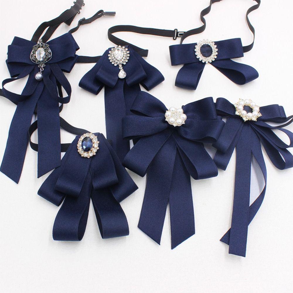 Alloy Bowknot Brooches Jewelry Accessories Wedding Party Bow Tie Fashion Bow Tie  for Student
