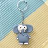 Cute Cartoon Animal Charm Keychain, Big Eyes Animal Plush Toy Keychain Monkey, Giraffe, Elephant Pendant