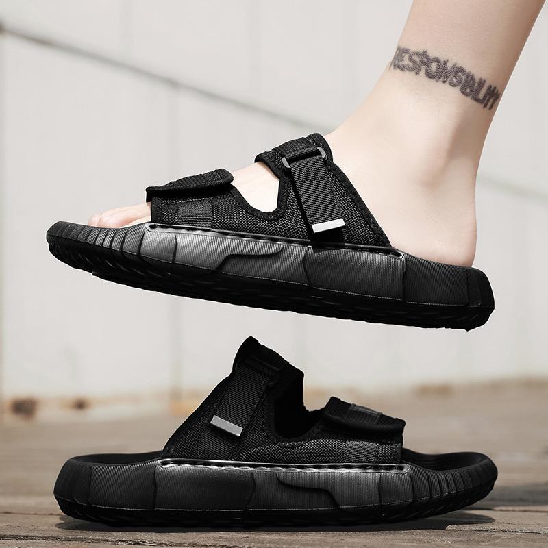 Fashion Men Comfortable Sandals Breathable Flats New Men Sports Slippers Outdoor Thick Bottom Slippers Beach Sandals Summer Casual Shoes