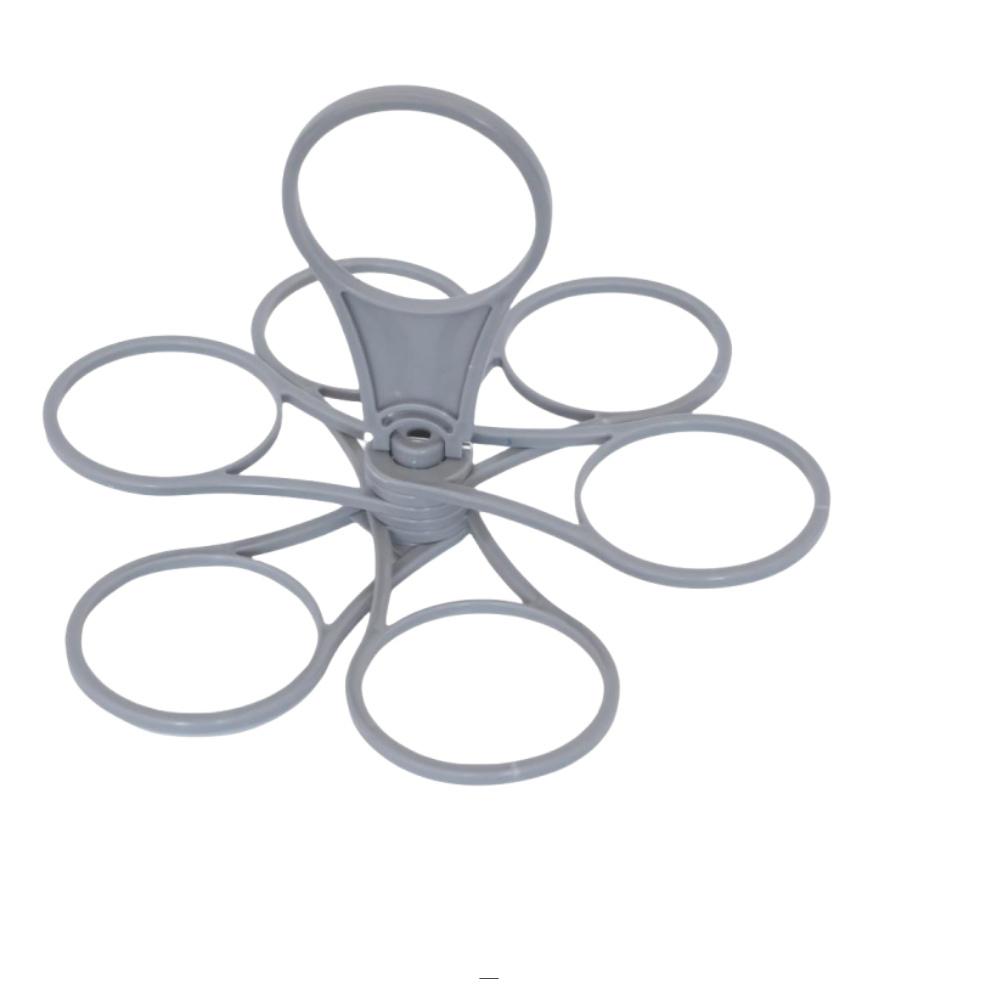 

6 Cups Foldable Glass Carousel Holder Coffee Cup Handle Drinking Bottle Bracket Portable Anti Scalding Camping Party Bar Home