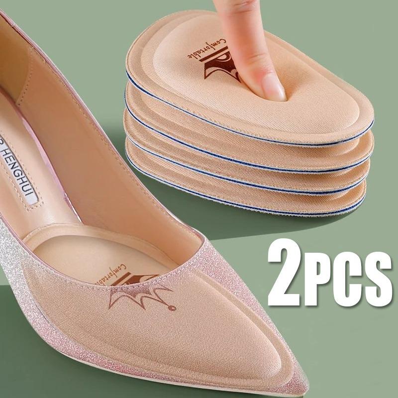 New Women's High-heeled Insoles - Non-slip Breathable Forefoot Pads with Sweat-absorbing Sponge Inserts