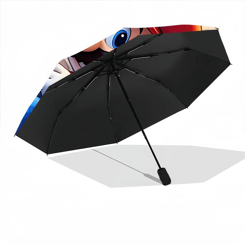 1PC Super Mario Print Umbrella, Featuring Automatic Folding, And Shielding. This Sturdy And Durable Umbrella with Eight Ribs Is Convenient for Outdoor