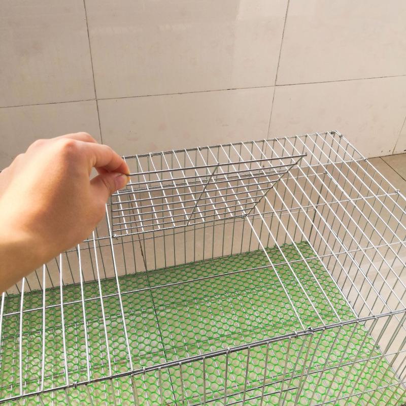 Large Multi-Purpose Animal Cage: Rabbit, Pigeon, Chicken, Goose - Wire Mesh Panel, Easy Assembly, Transport Ready, Mother-Child Design.
