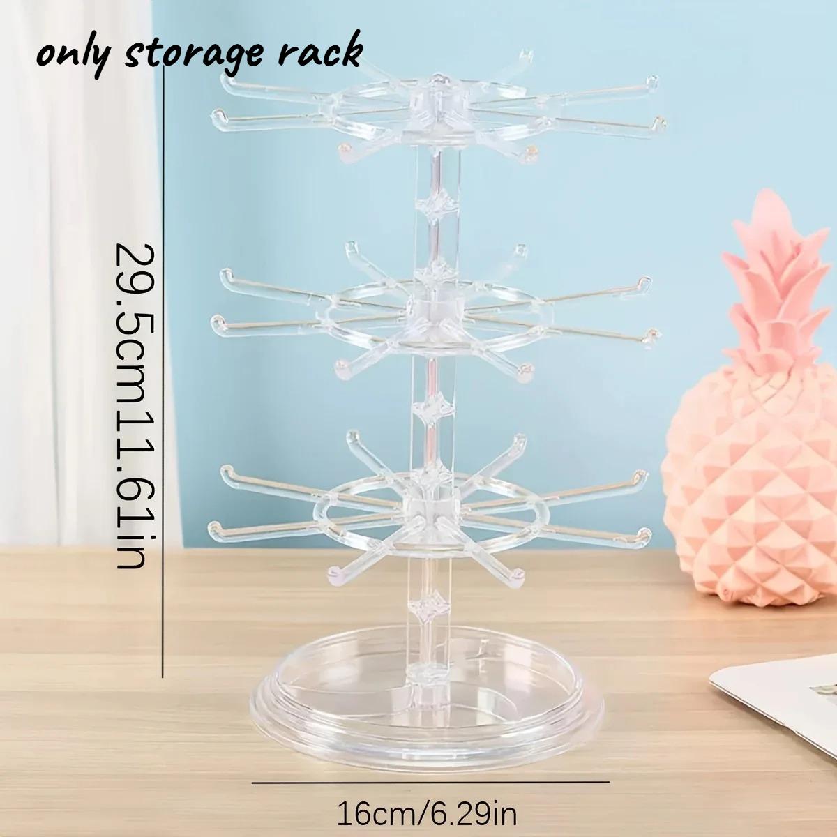 

Rotating Earring Storage Rack Women s Earring Display Rack Bead Bracelet Hanging Necklace Hand Jewelry Box