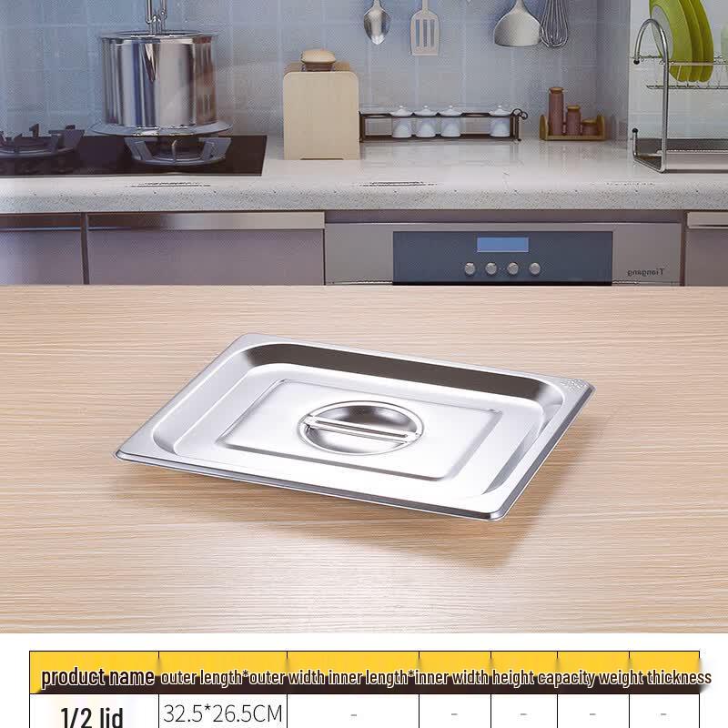 304 Stainless Steel Gastronorm Food Pan with Lid