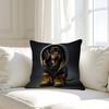 Cartoon Dachshund Dog Cushion Cover Pillowcase Upholstery Sofa Throw Pillow Home Decor Pillowcas