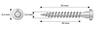 Csa 5.0X50Mm Carpentry Joint Screws