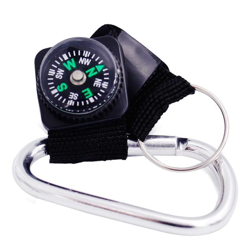 One/3/5PCS Mini Keychain Thermometer Multifunction Camping Compass Thermometer Outdoor Climbing Temperature Tester Survival Device
