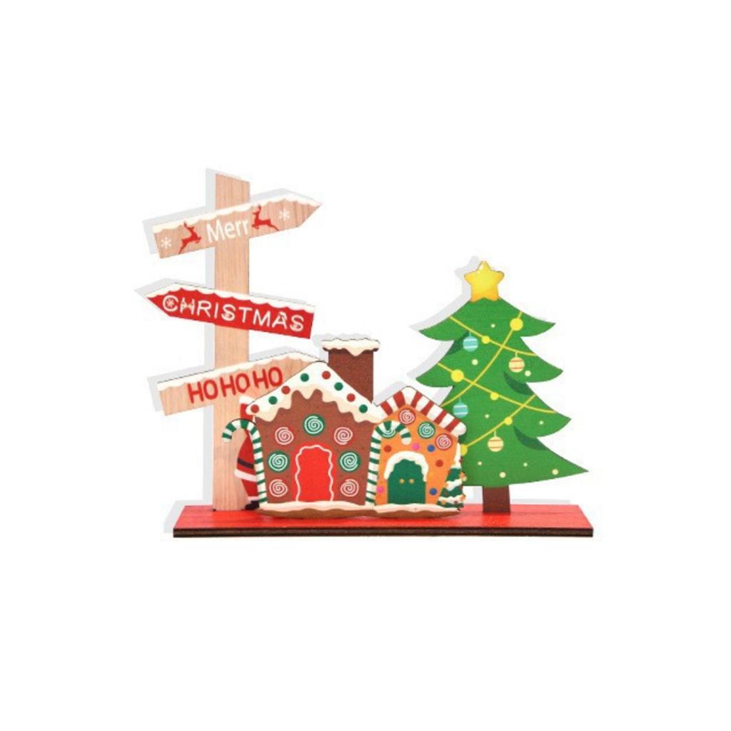 Christmas Decorations Santa Letters Wooden Ornaments Creative Desktop Layout Props