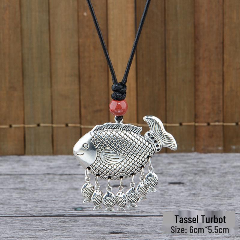 

Универсальное этническое серебряное ожерелье-подвеска – Женский амулет «Четыре стороны света: мир и богатство»