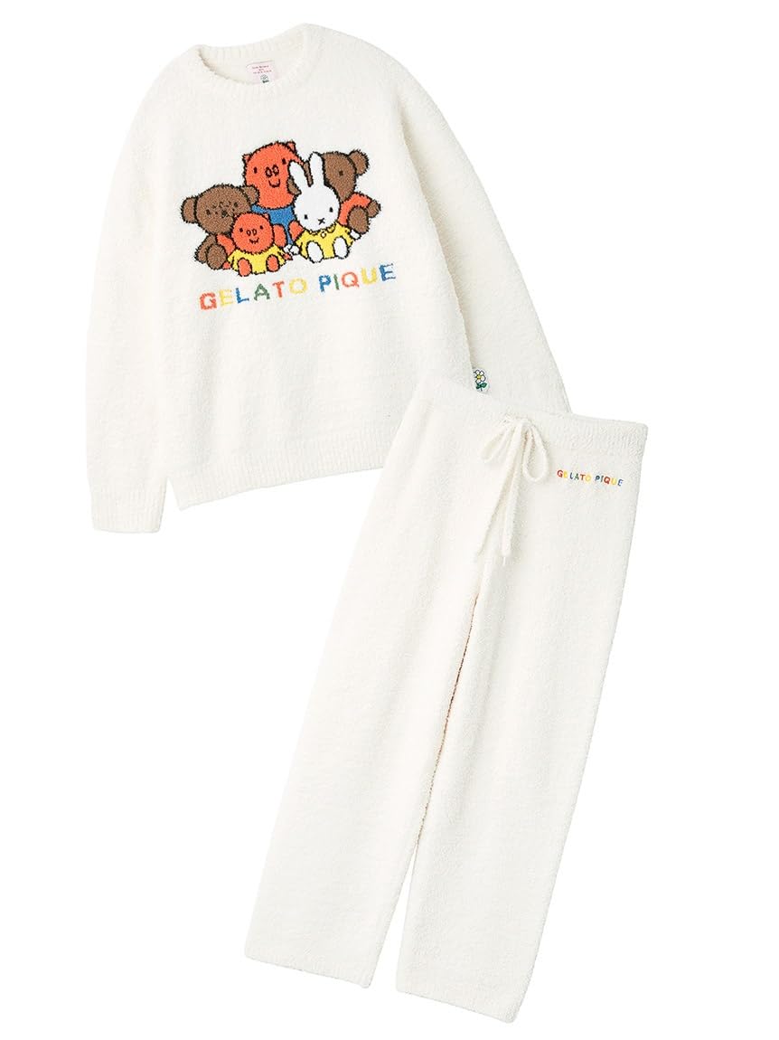 

EC Limited УНИСЕКС Детские Moco One Point JQD Pull Длинные брюки SET PUNT244120 CRM [Gelato Pique] [DickBruna] & SM