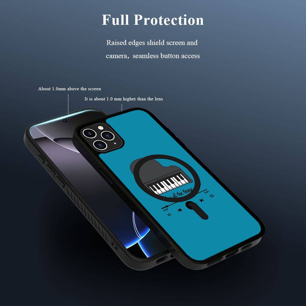 

Korean Ins Art Piano Key Notes Phone Cover For IPhone 17 16 15 14 13 12 11 Pro Max Mini For Magsafe Magnetic Wireless Charge iPhone 17